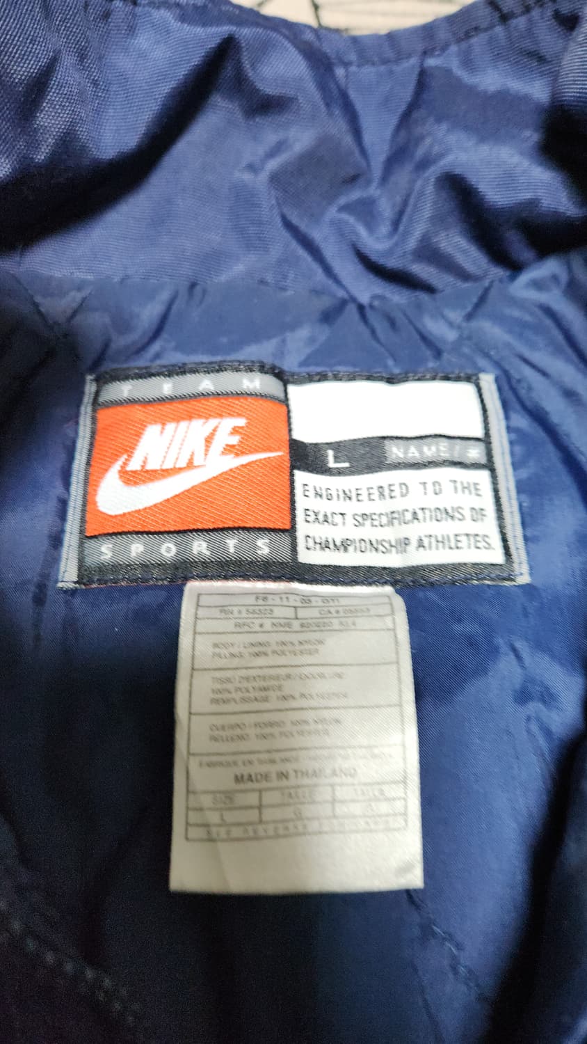 90'S 나이키 미시간 나일론 웜업 누빔자켓 L사이즈입니다 110 상품이미지7