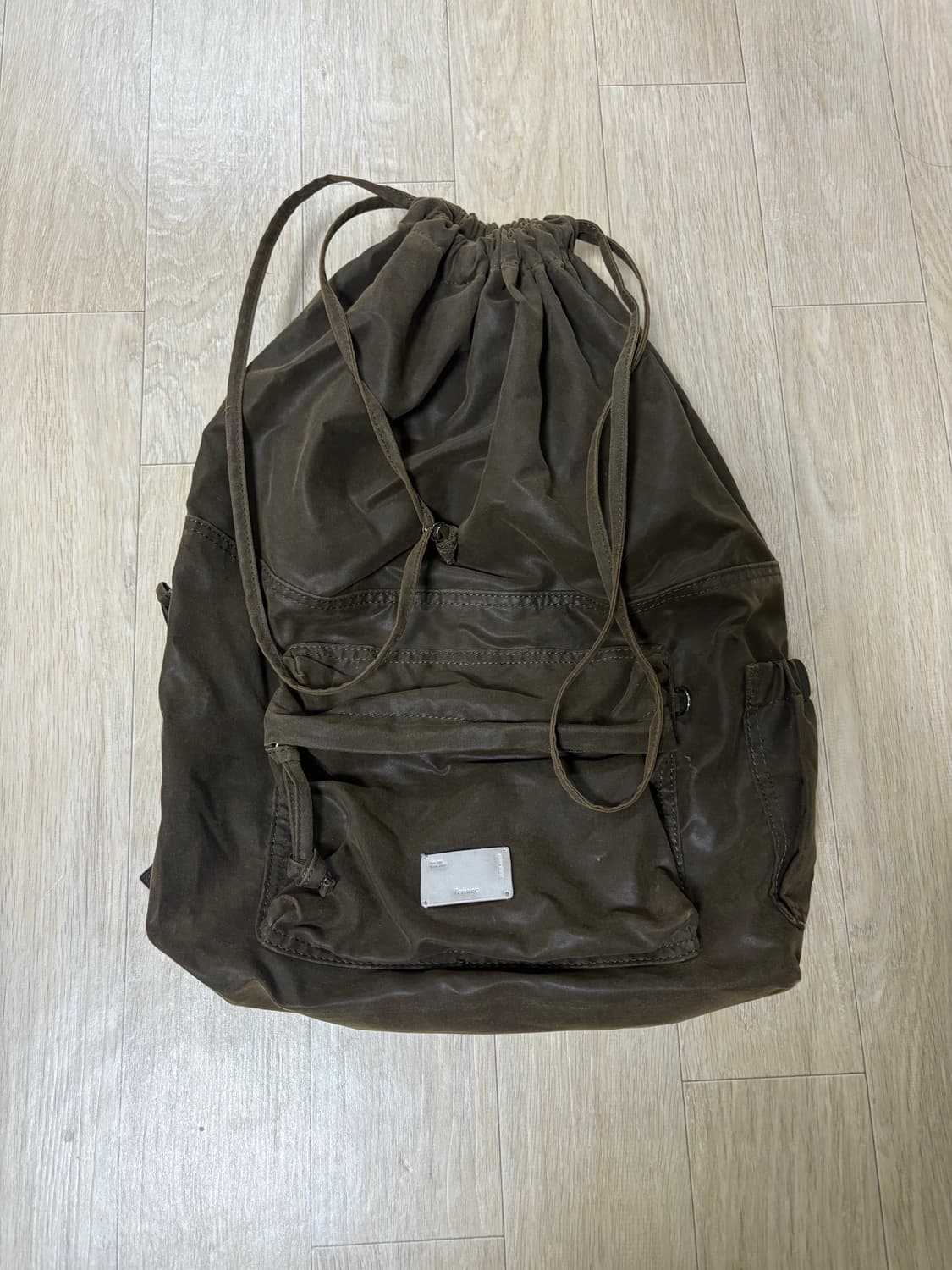 페넥 드로우스트링 백팩 브라운 상품이미지4