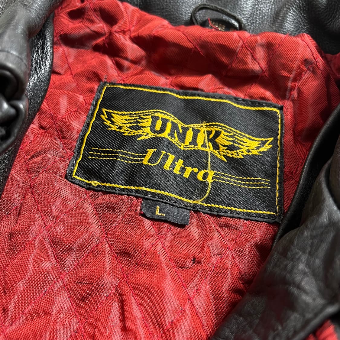90s UNIK real Leather pakistan 가죽 자켓(L) 상품이미지5