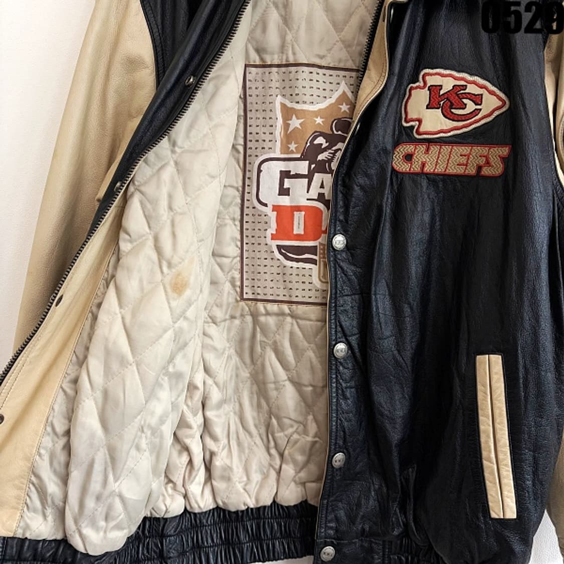 WWS NFL 캔자스시티 치프스 소가죽 바시티 자켓 100 0529 상품이미지9