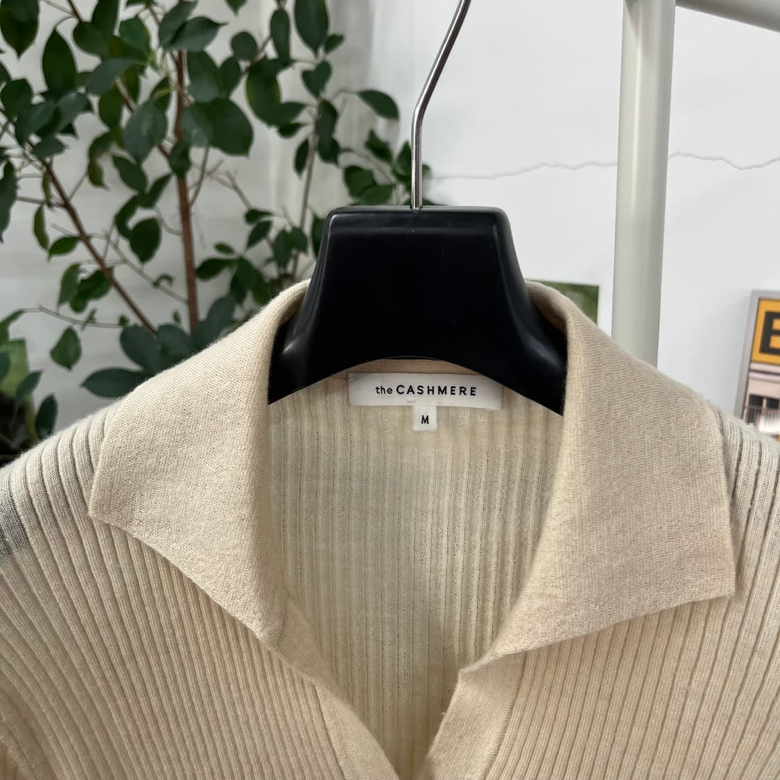 더캐시미어 캐시미어100% 칼라 니트 M 상품이미지3
