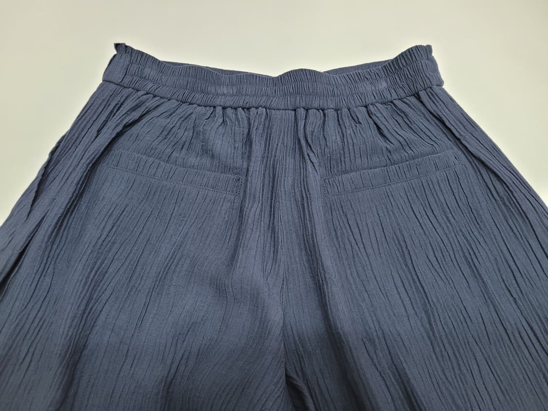 BENETTON 25SS  베네통 레이온 와이드 팬츠 / 여 67 네이비 상품이미지5