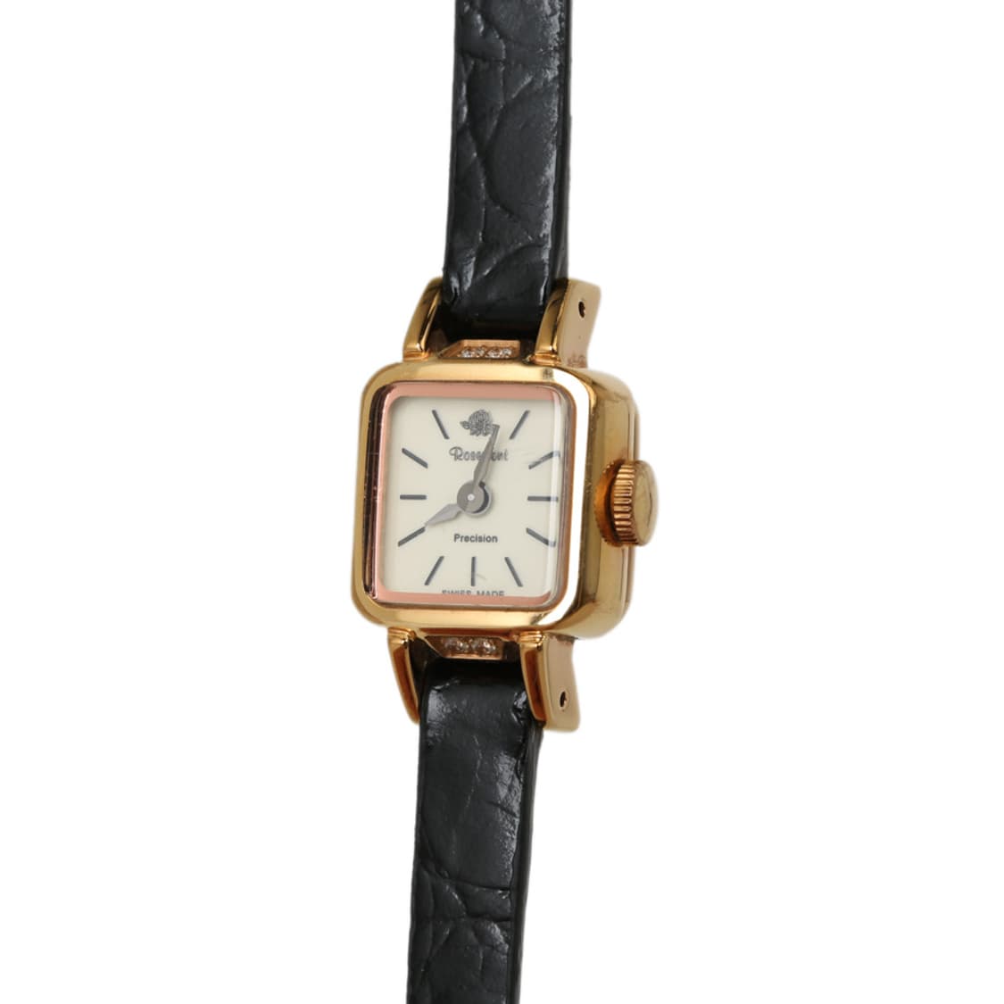 로즈몽 금장 스퀘어 스틸 가죽 시계 미니시계 RS#5-06 상품이미지4