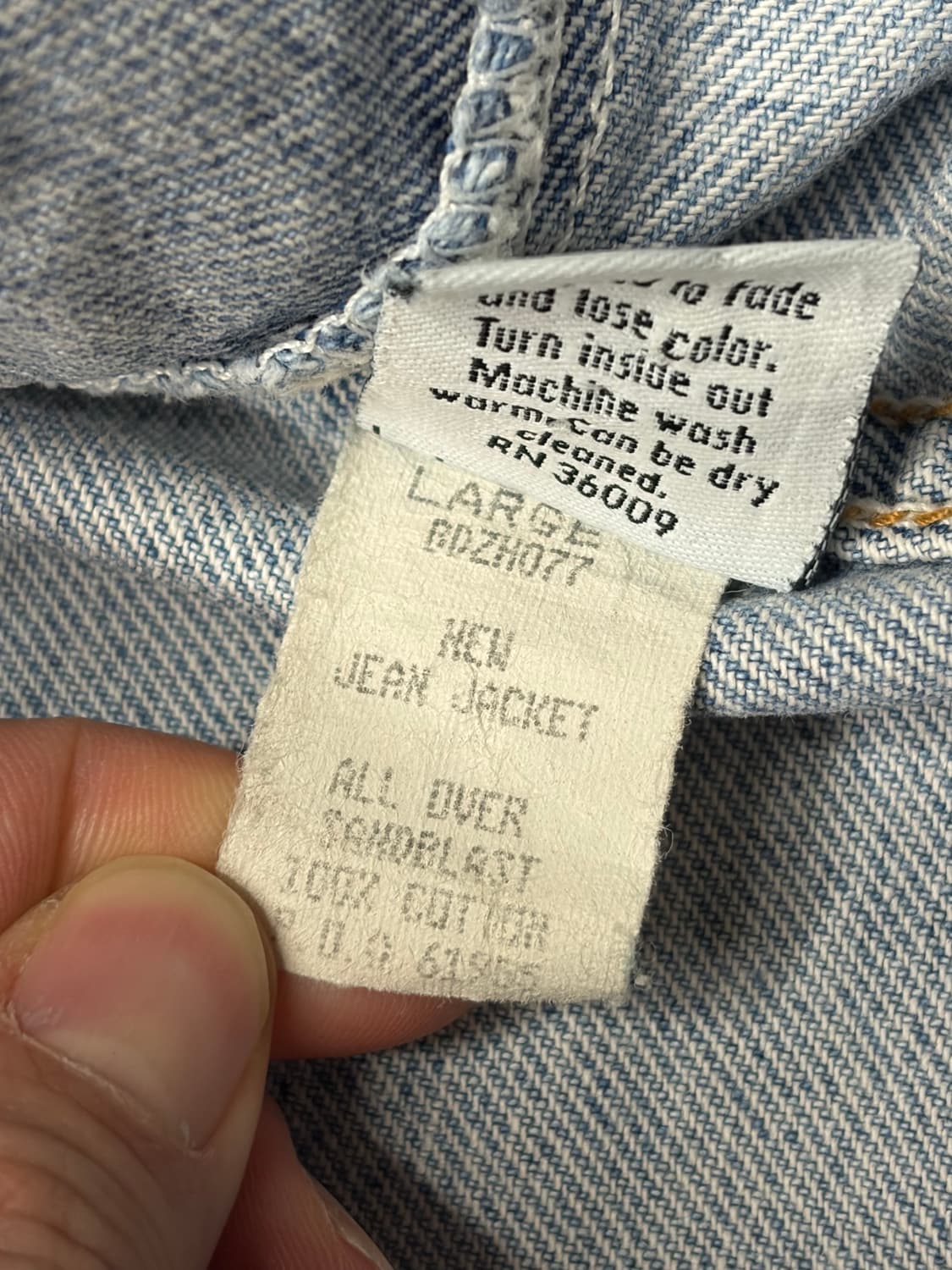 90s 캘빈클라인 CK 데님 청자켓 상품이미지8