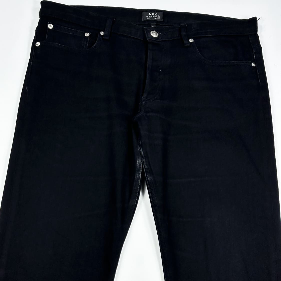 아페쎄 A.P.C 흑청 블랙진 데님 팬츠 (34인치) 상품이미지4