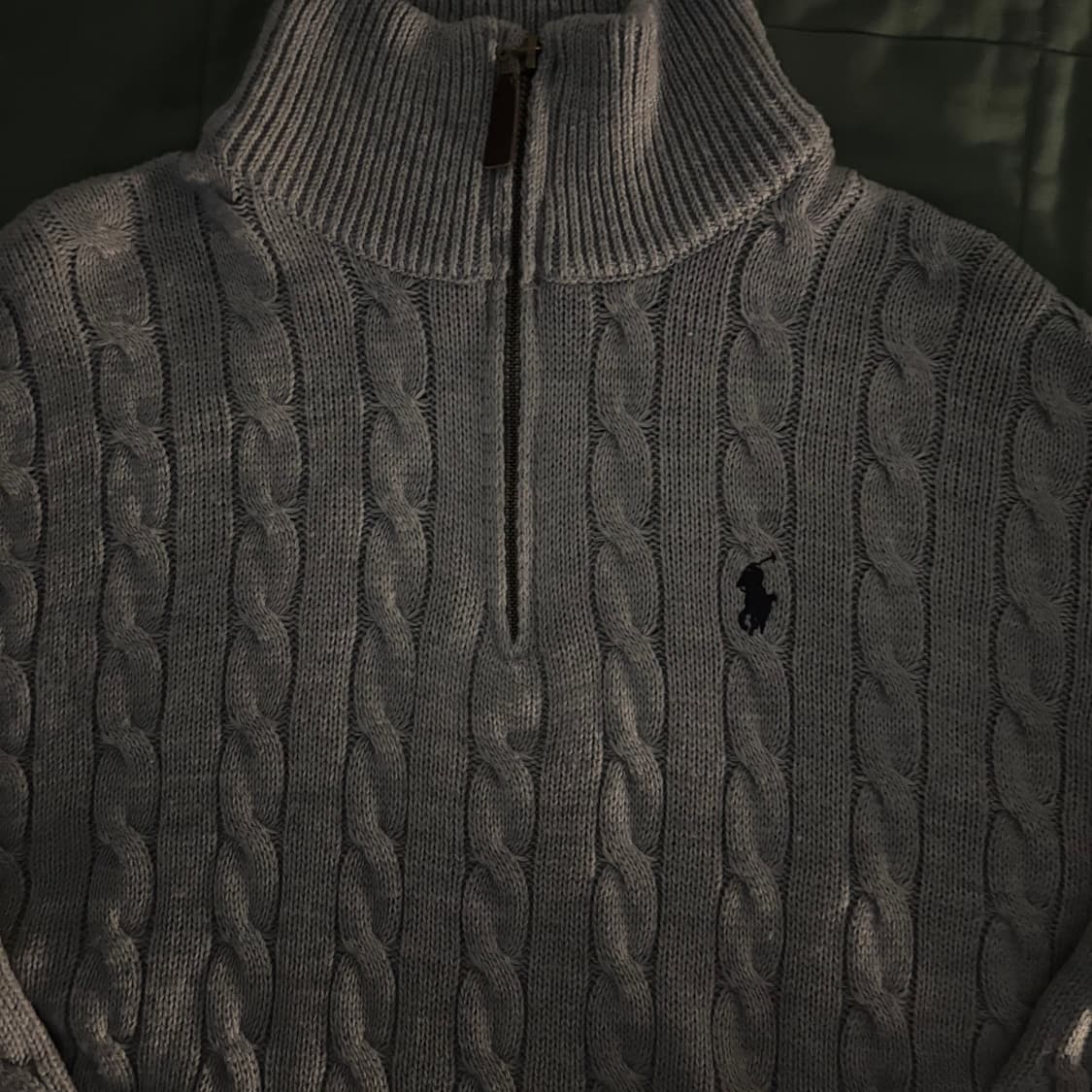폴로 케이블 반집업 니트 상품이미지3