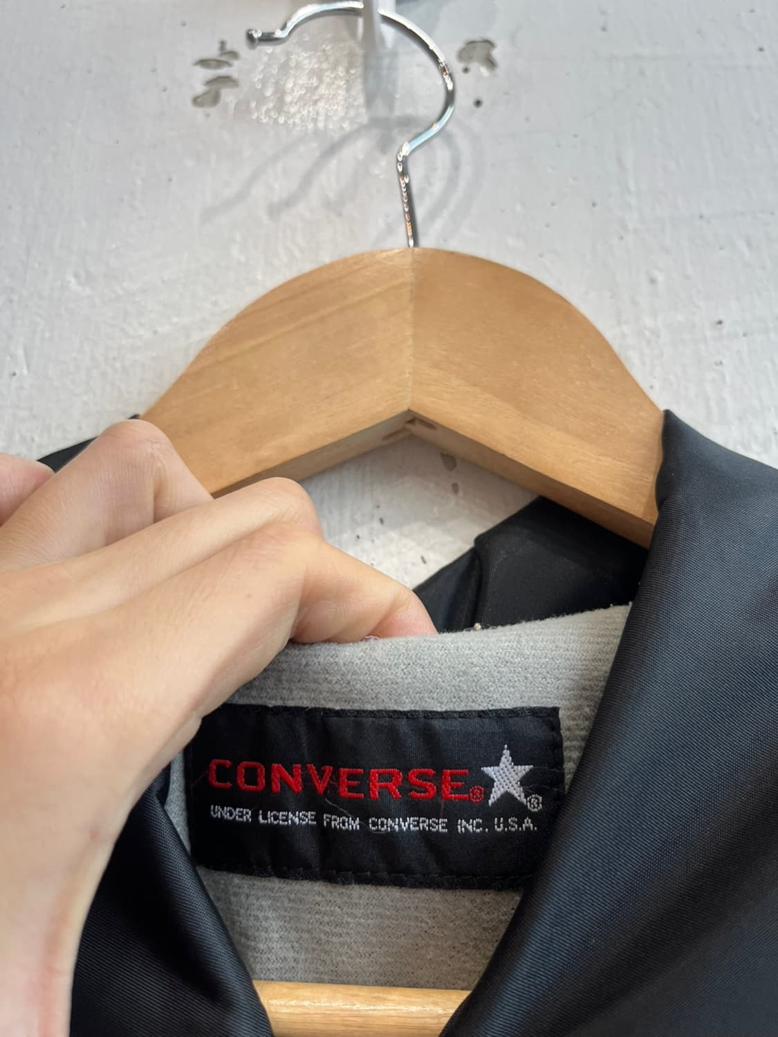 컨버스 재팬 코치자켓 블랙 상품이미지3