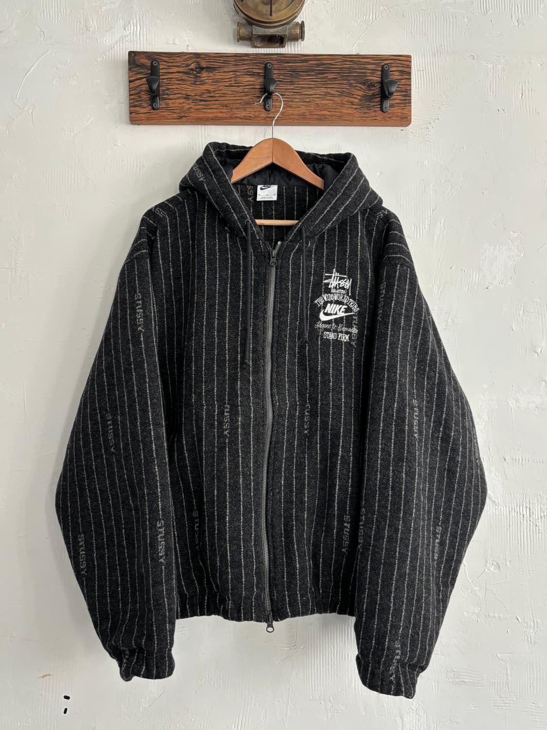 Nike x Stussy 나이키 x 스투시 NRG 스트라이프 울 후드자켓 상품이미지3