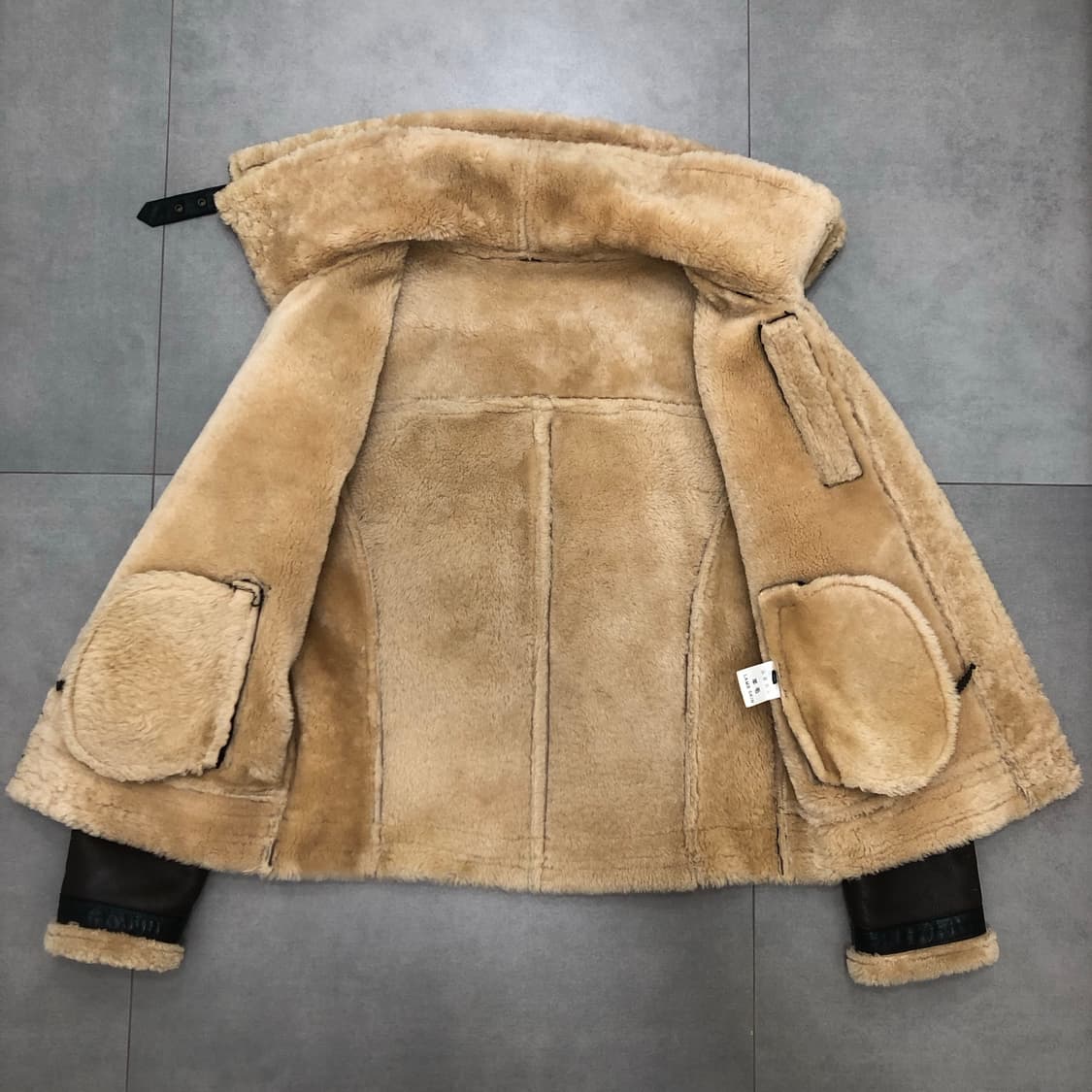 양털 무스탕 양모 양가죽 램스킨 레더 무통 무톤 자켓 105 상품이미지4