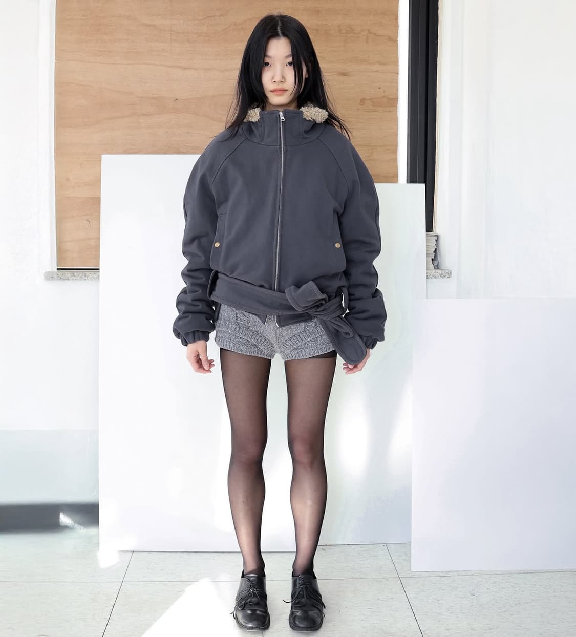 Ulika sanctus 울리카 상투스 로프 니트 쇼츠 상품이미지2