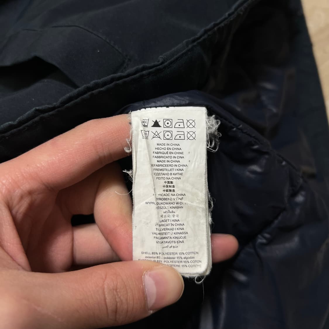 마이클코어스 퍼후드 포켓 야상패딩 점퍼 [네이비] L/100 상품이미지6