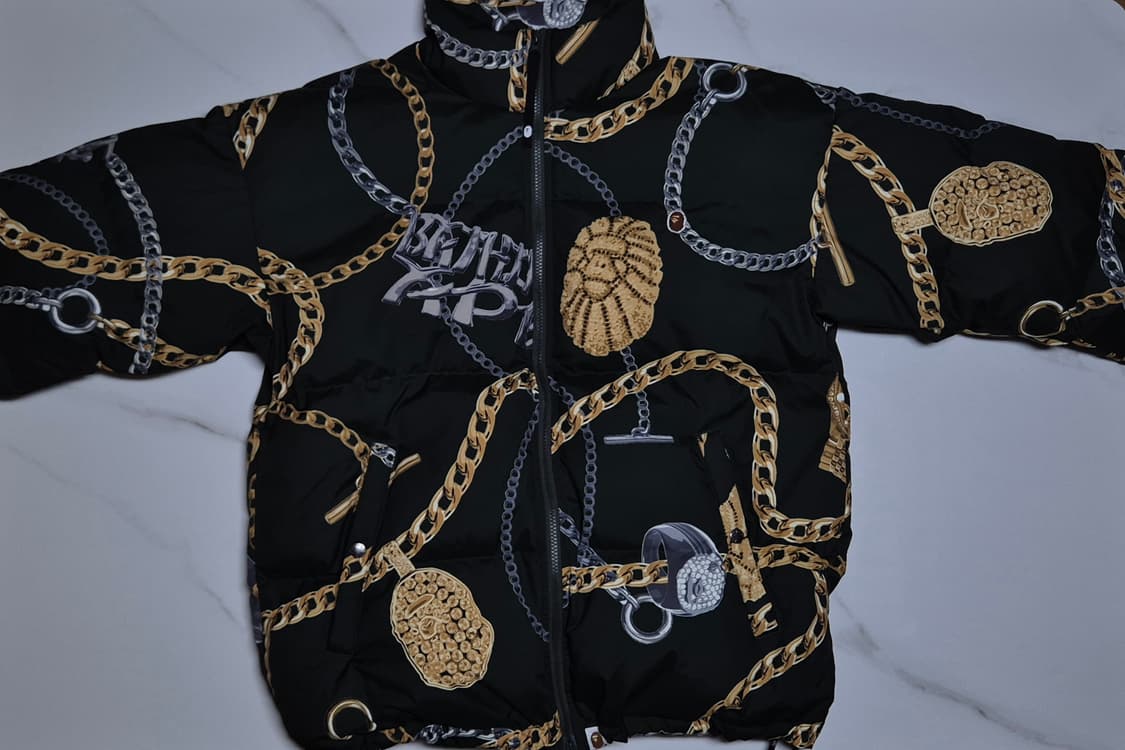 베이프 BAPE Jewels Down Jacket Green L 상품이미지1