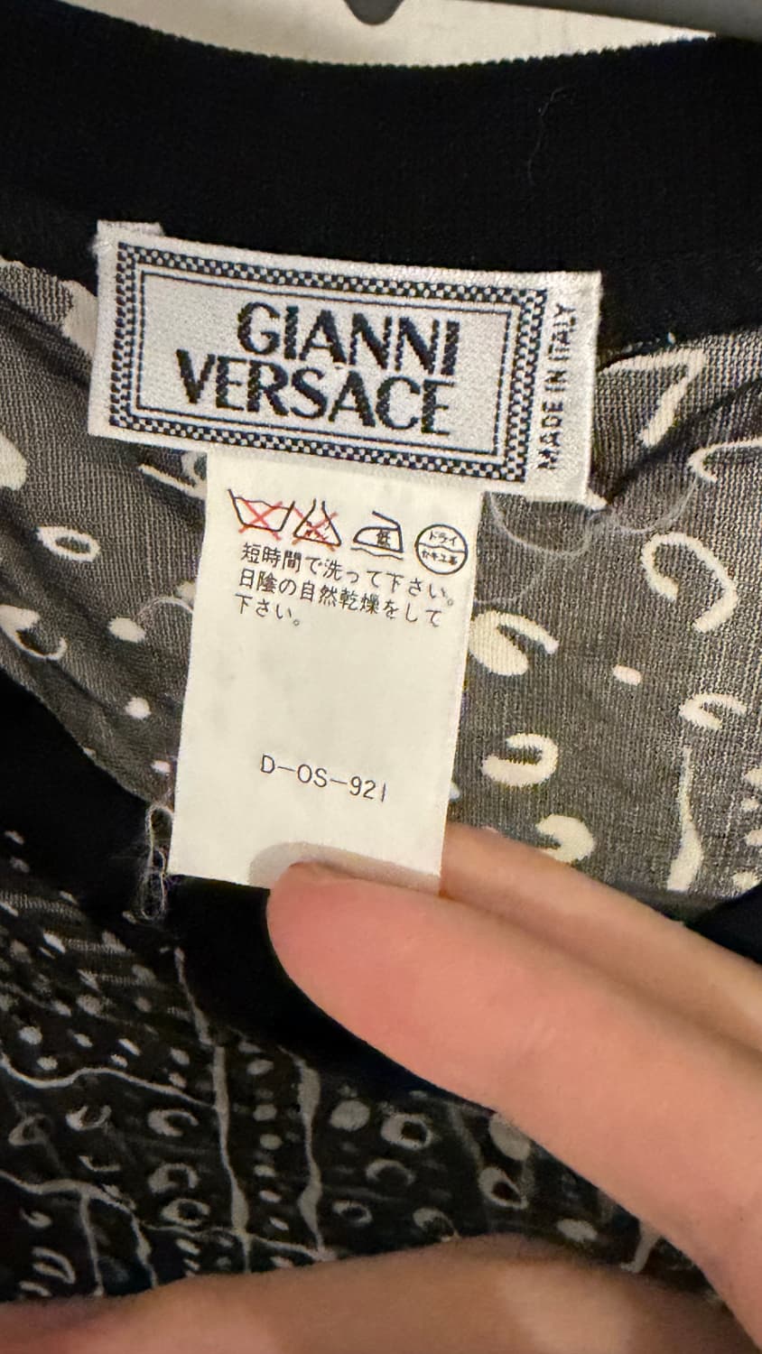 Versace Vintage Sheer Pattern Longsleeve 상품이미지2