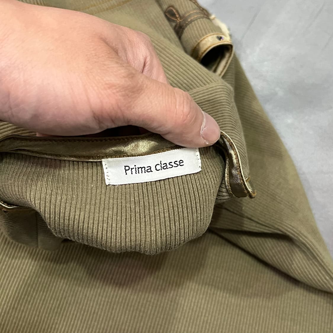  프리마 클라쎄 큐빅 골지 하프 니트 y16360 상품이미지7