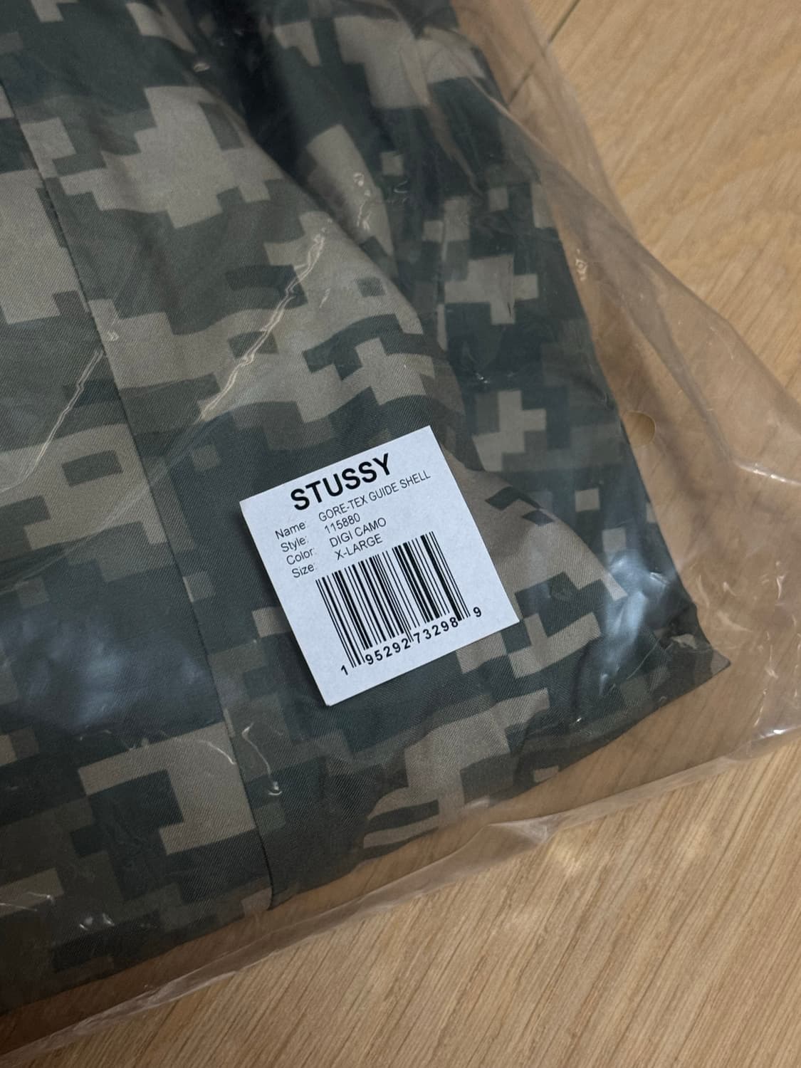 [XL] 스투시 고어텍스 가이드 쉘 자켓 디지 카모 카키 상품이미지4