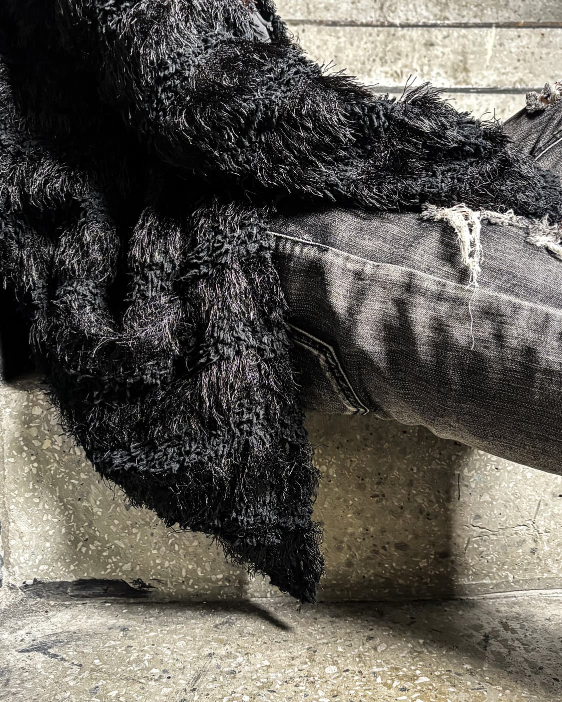 ALBUM – Shaggy Texture Long Cardigan 상품이미지3