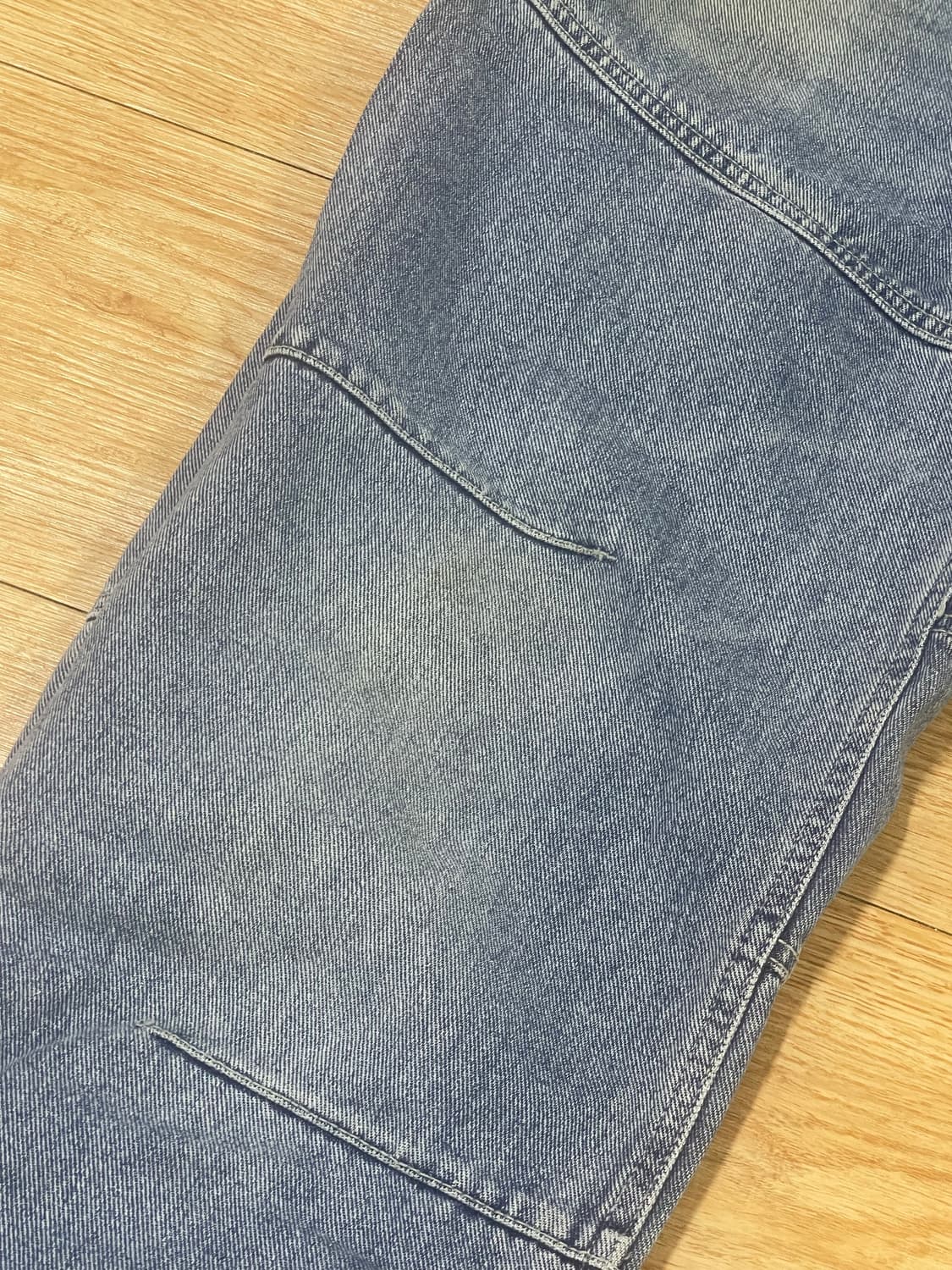 앤더슨벨 워시드블루 지퍼 와이드 레그 진 31 상품이미지3