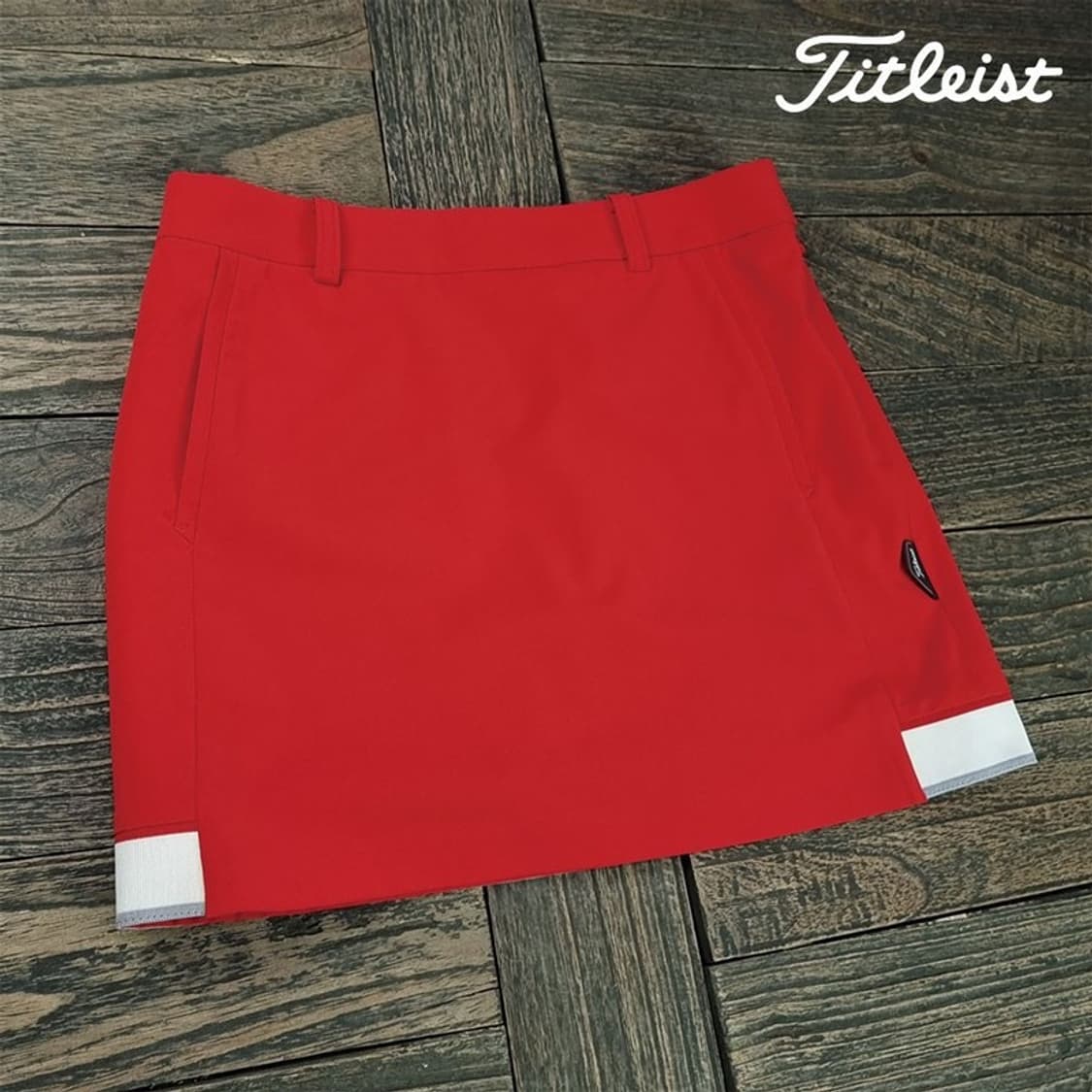 [타이틀리스트] 골프 미니스커트 레드 M19040 상품이미지1