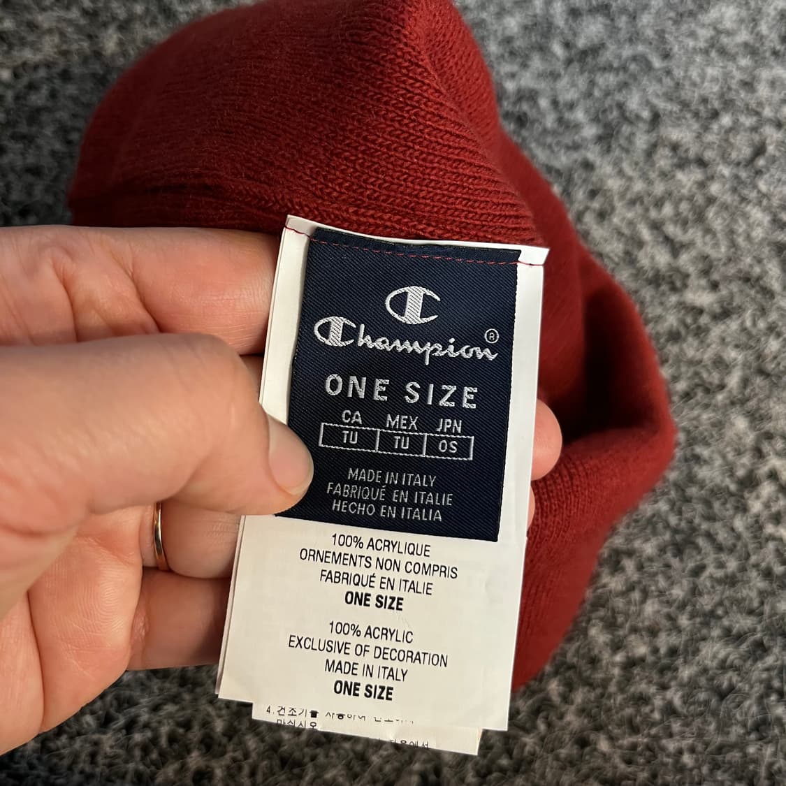 챔피온 비니 버건디 상품이미지2