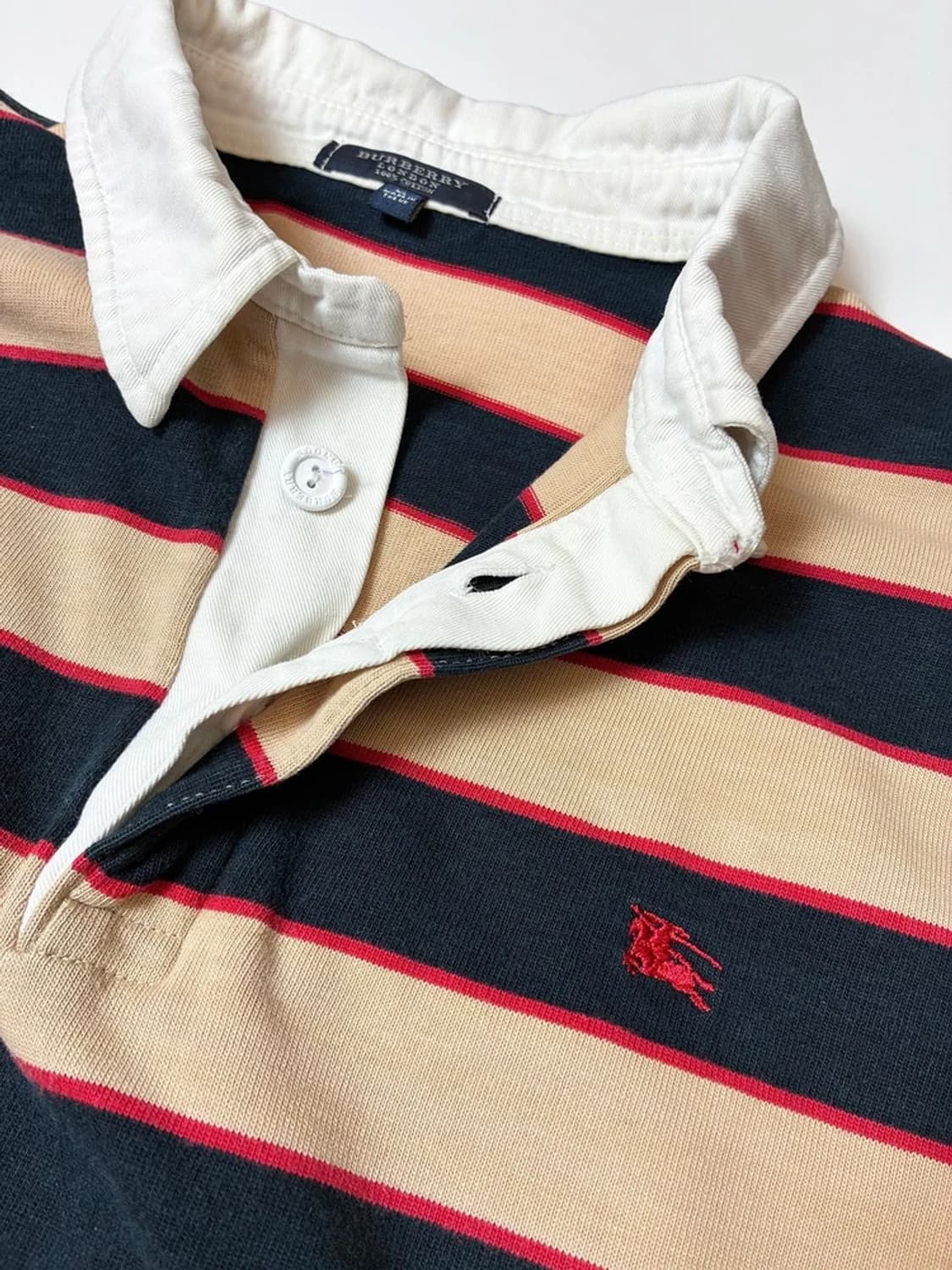 버버리 00's 단가라 럭비 카라 롱슬리브 PN8127 상품이미지3