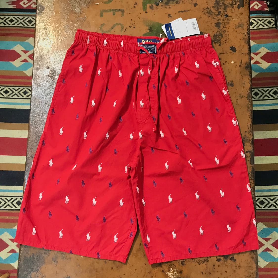 Dead stock 폴로랄프로렌 포니 패턴 5부 숏 팬츠 허리 27 30 상품이미지2