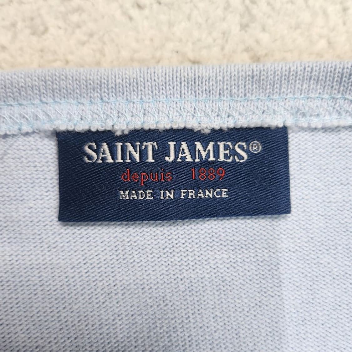 SAINT JAMES 메리디앙 길도 유 엘보패치 긴팔 티 Men SM 상품이미지6