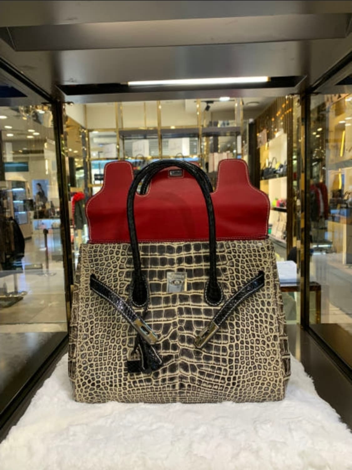 호미가 악어가죽 켈리 36백 은장 토트백 상품이미지3