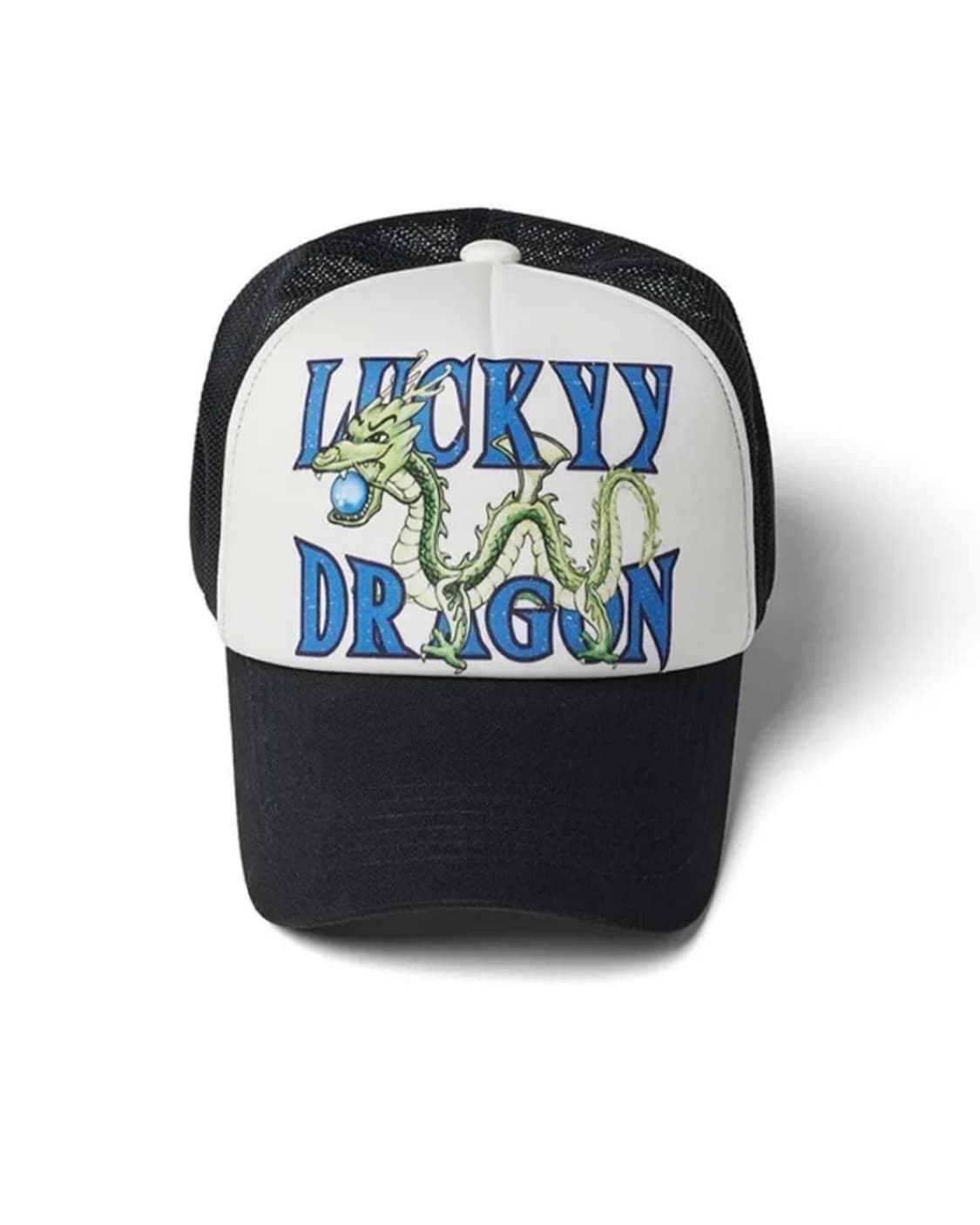 Openyy 럭키 청롱 트러커 캡 블랙 상품이미지1