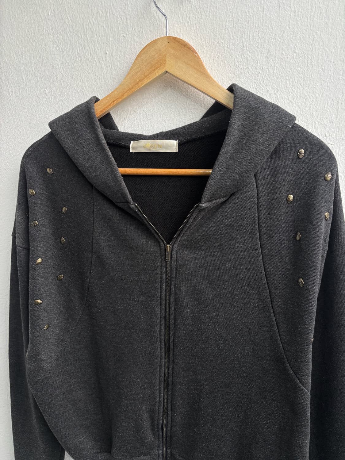 Vintage Skull Detail Hood Zip-Up 상품이미지5