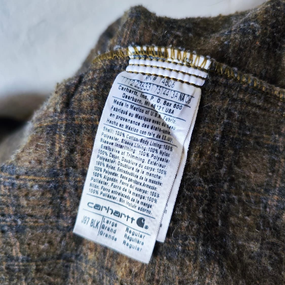 OG Carhartt J97 BLK Detroit Jacket 칼하트 상품이미지10