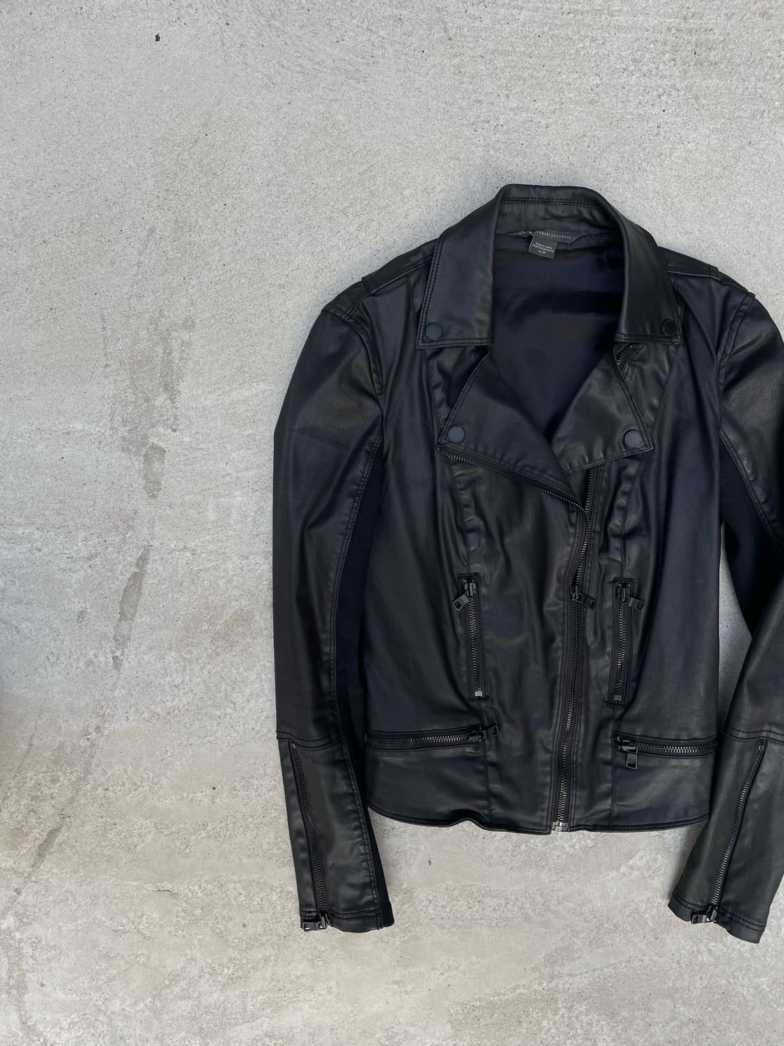 아르마니익스체인지 비건 레더 자켓 상품이미지4