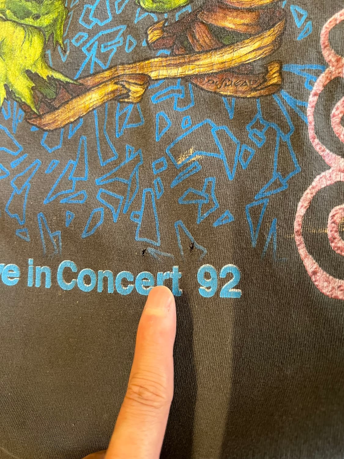 [XL] 메탈리카 Live In Concert 92 스컬 그래픽 밴드티 상품이미지10