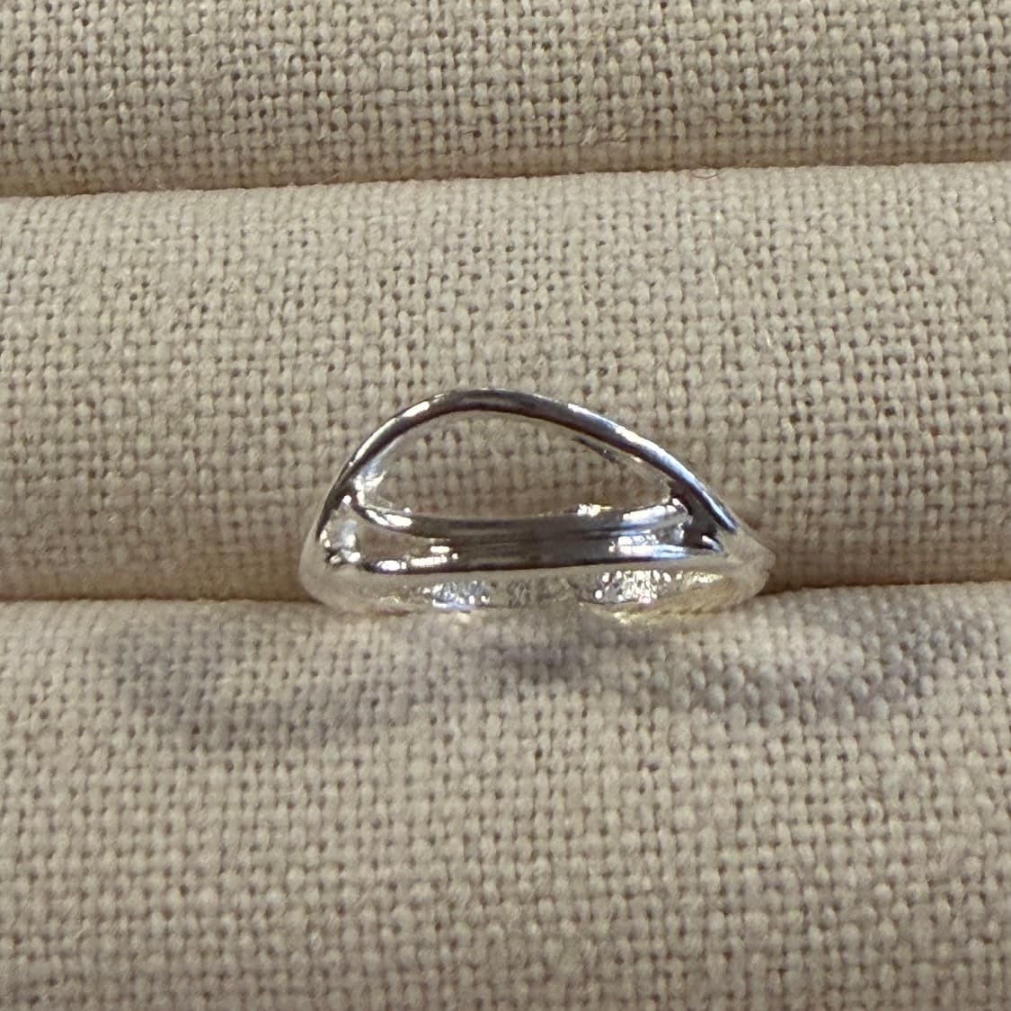 새상품 여성 신주 은도금 공간 반지 상품이미지5