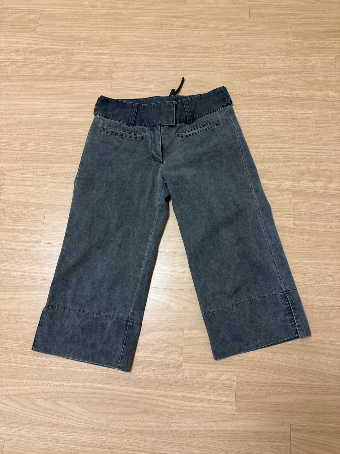 코이세이오 double capri pants black 상품이미지5