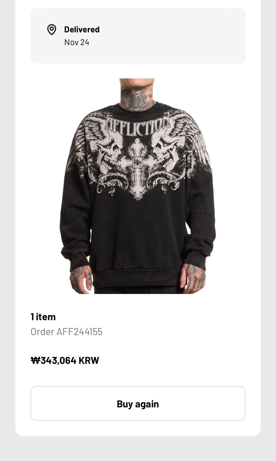 affliction 크루넥 상품이미지1