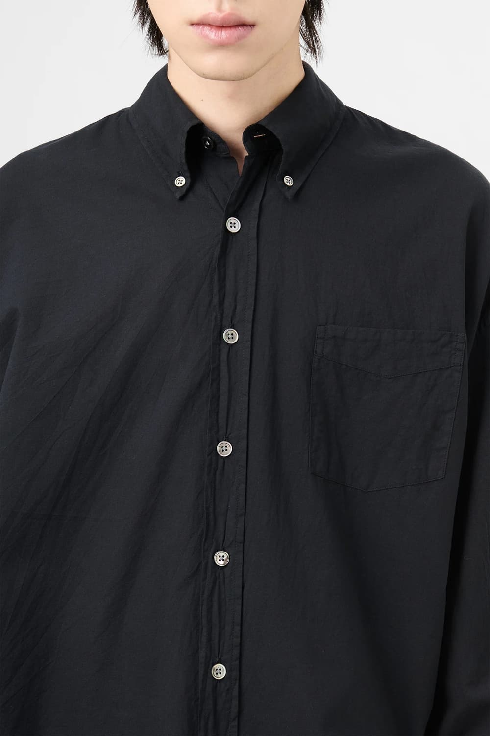 아워레가시 버로우드 BD 셔츠 블랙 보일 50사이즈 상품이미지2