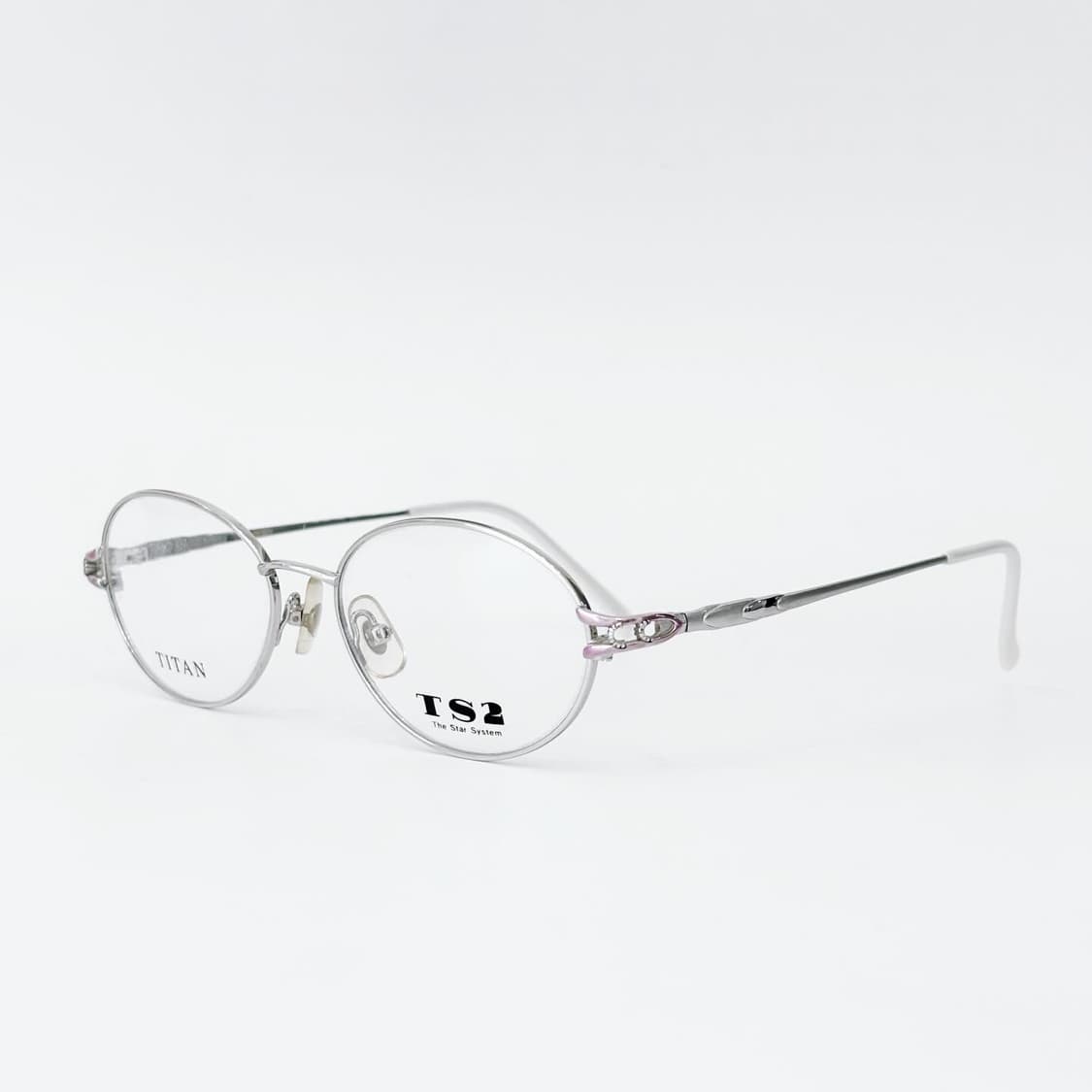 TS2 실버 핑크 포인트 메탈 데드스탁 빈티지안경 상품이미지1