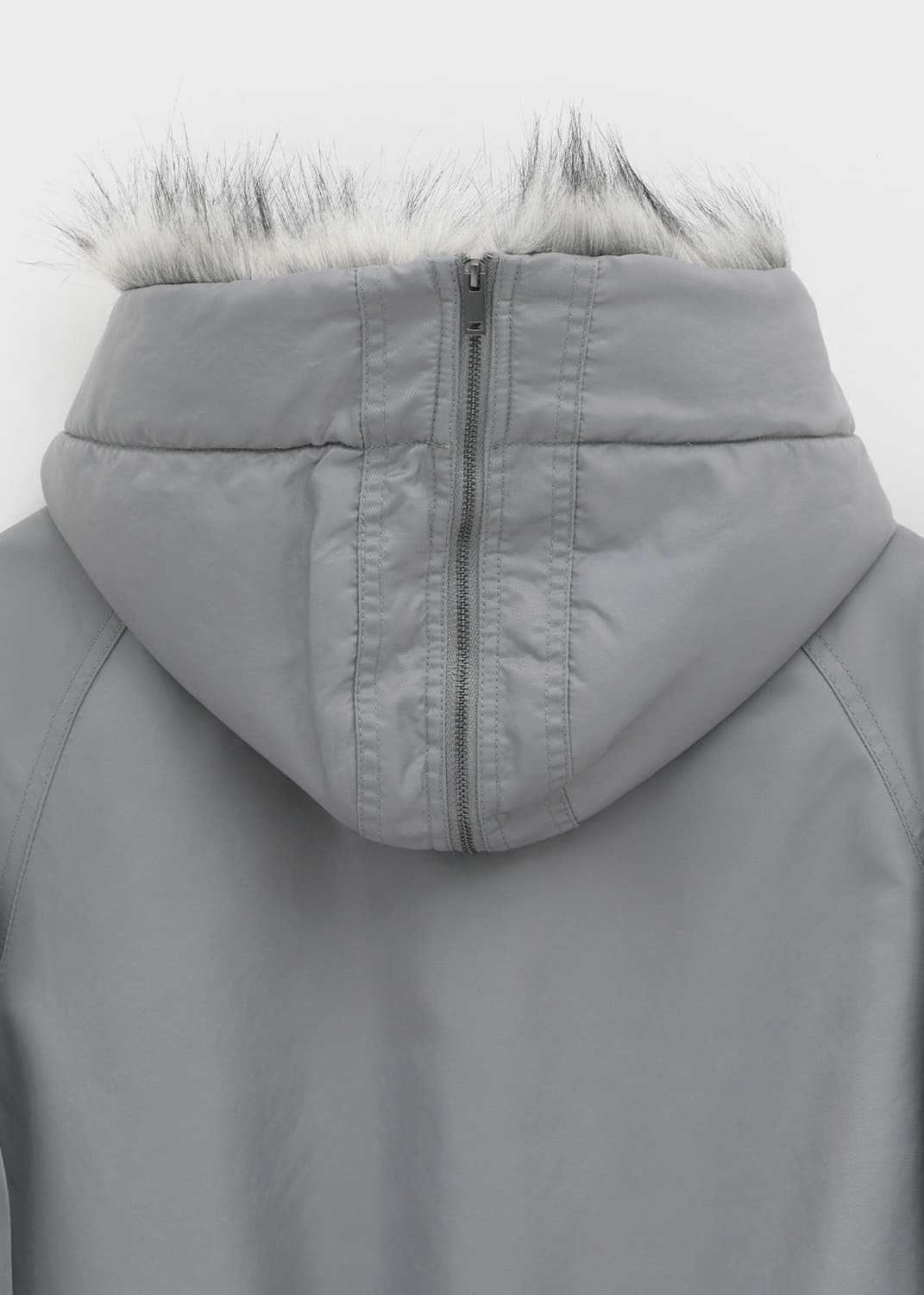 블랙업 누닐 퍼 트리밍 후드점퍼 상품이미지8