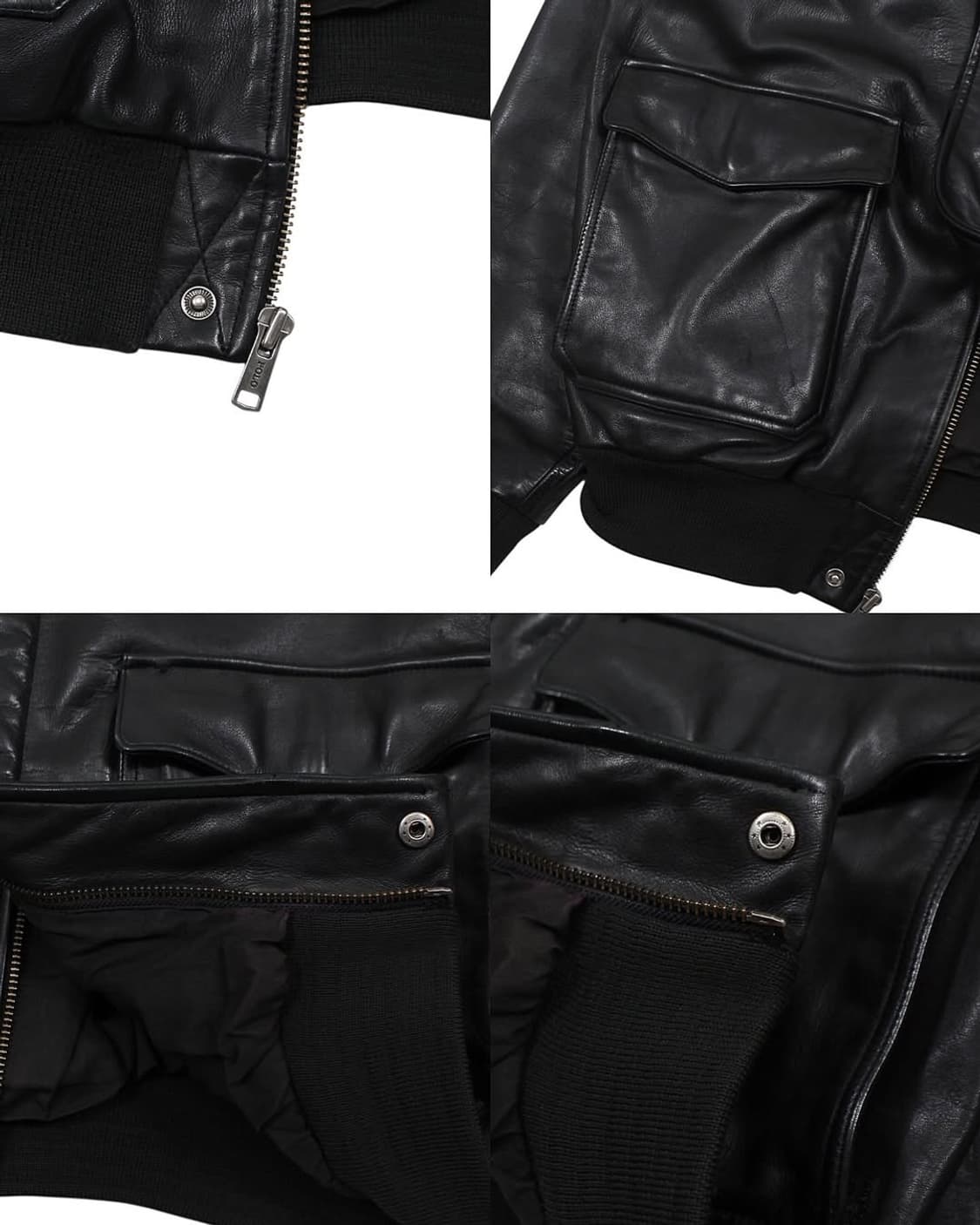 폴로랄프로렌 타입 A-2 레더 플라이트 자켓 가죽 상품이미지8