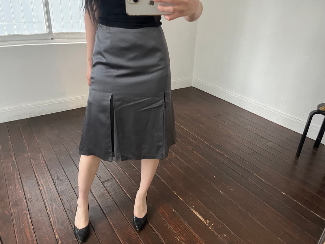 새틴 패널 스커트 상품이미지2