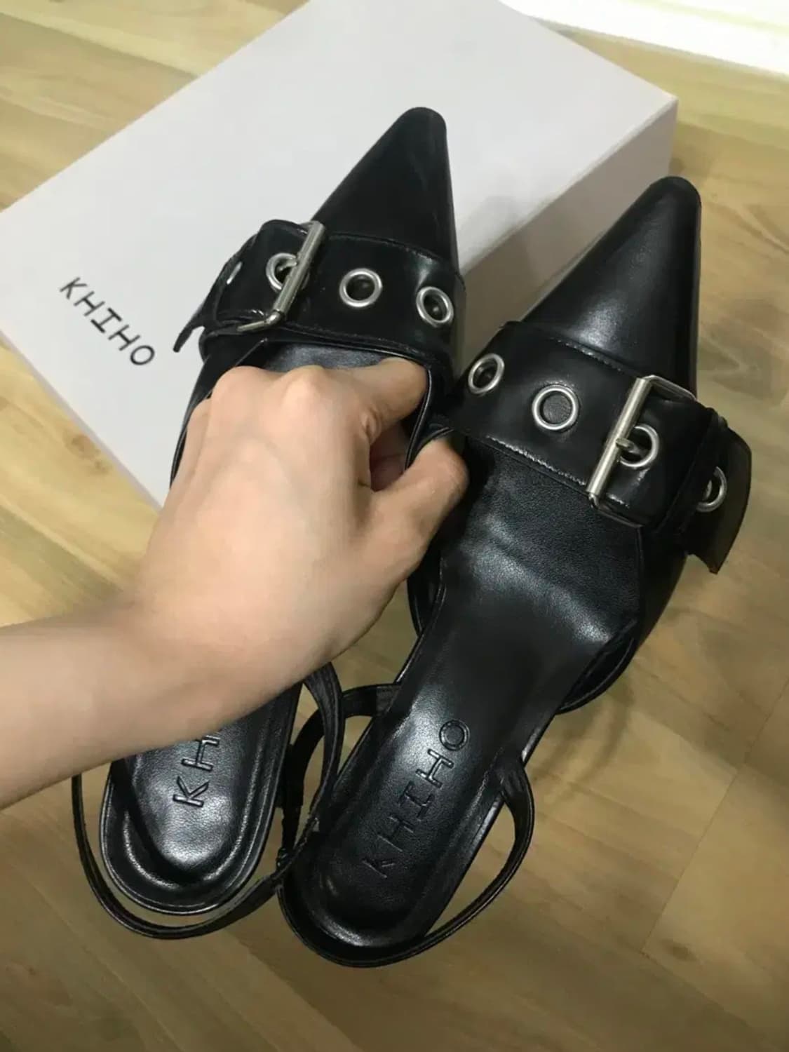 기호 버클 슬링백 블랙 36 1/2 상품이미지3