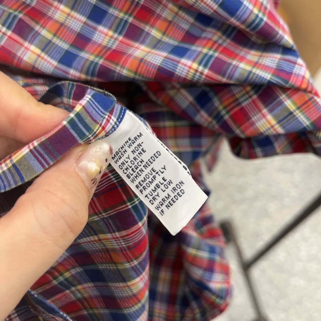 폴로 랄프로렌 클래식핏 빈티지 오버핏 체크 셔츠 105 C06184 상품이미지5