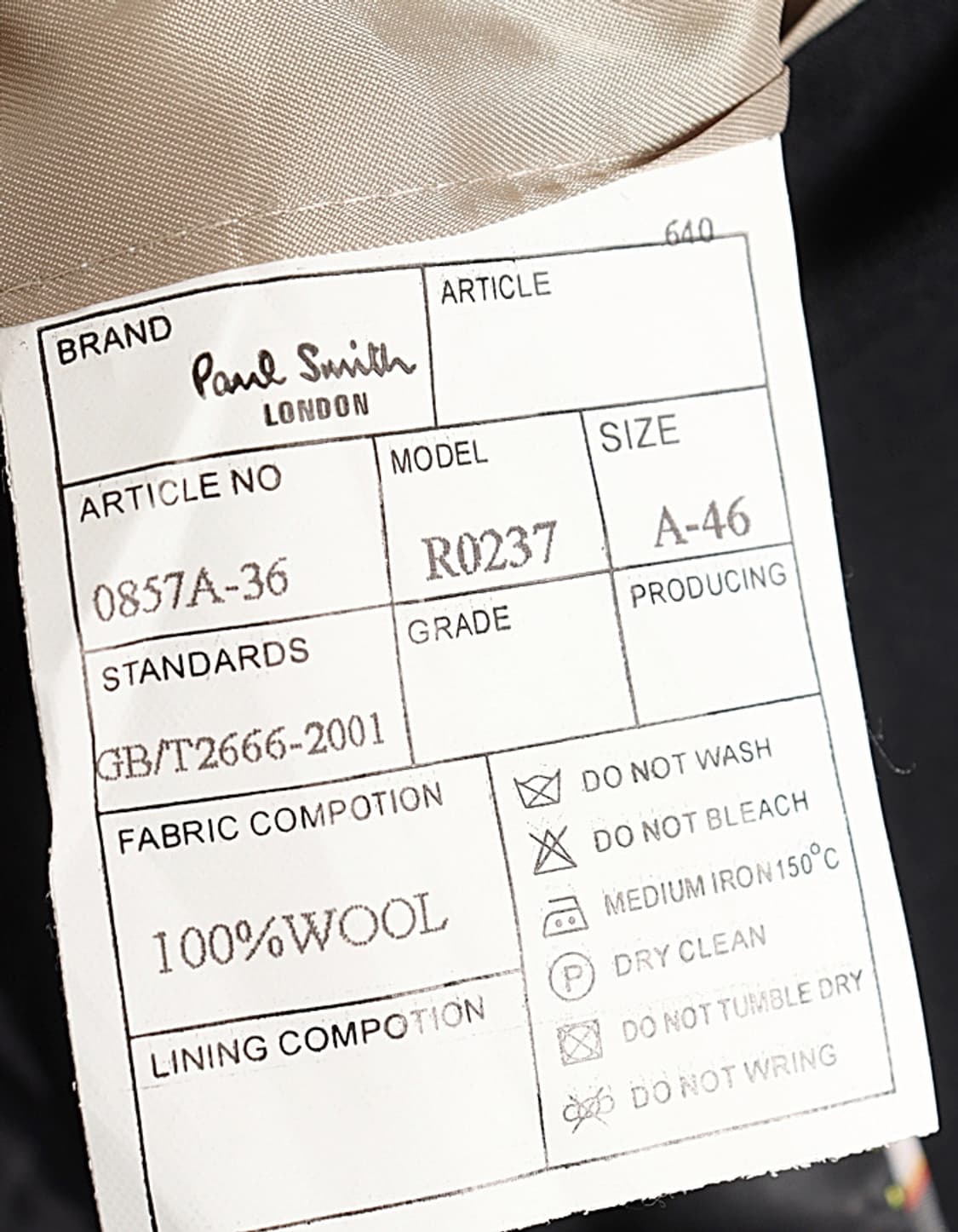 Paul Smith LONDON Tailored Jacket 상품이미지9