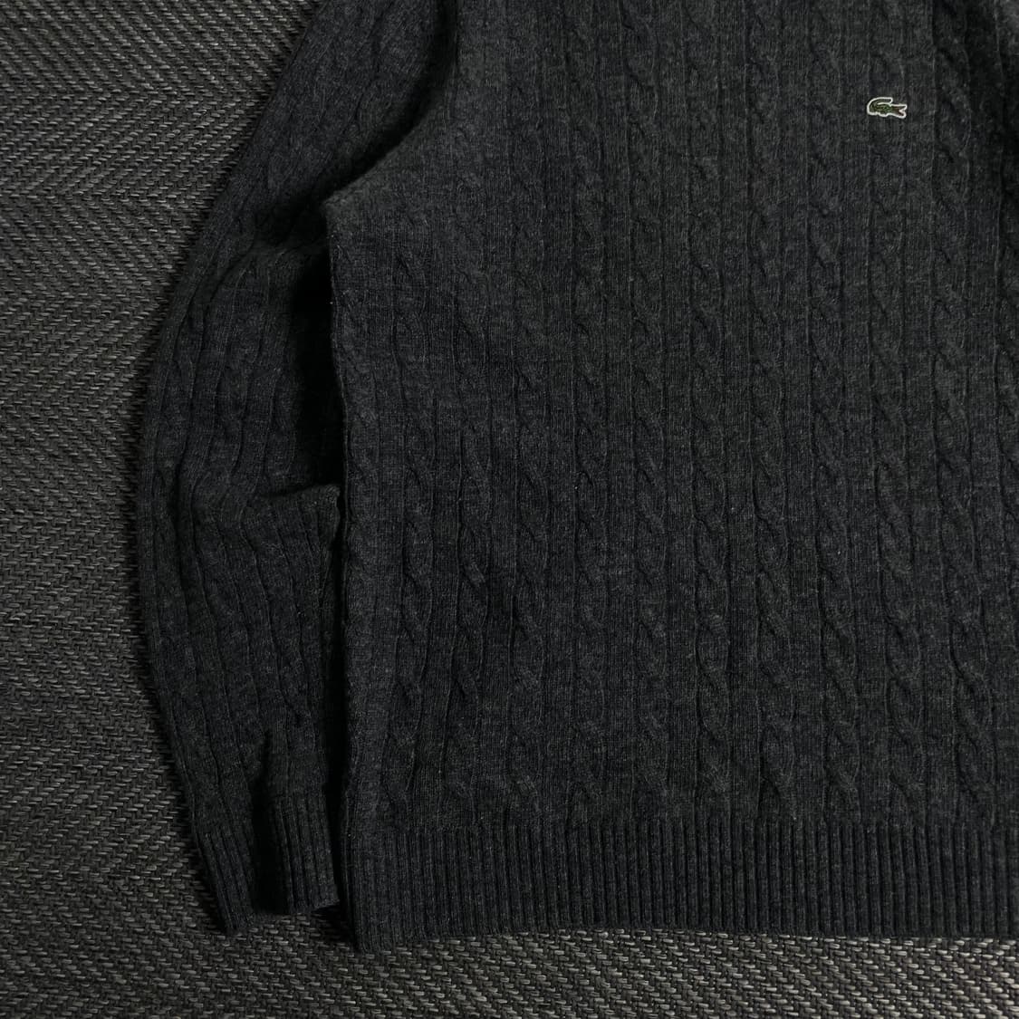 라코스테 자수로고 미니멀 케이블 니트y 3579 상품이미지4