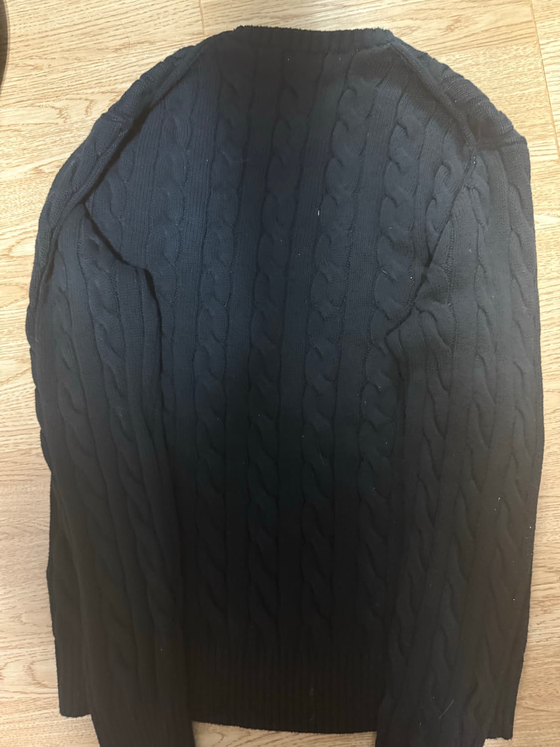 폴로 케이블 니트 코튼 스웨터 상품이미지3