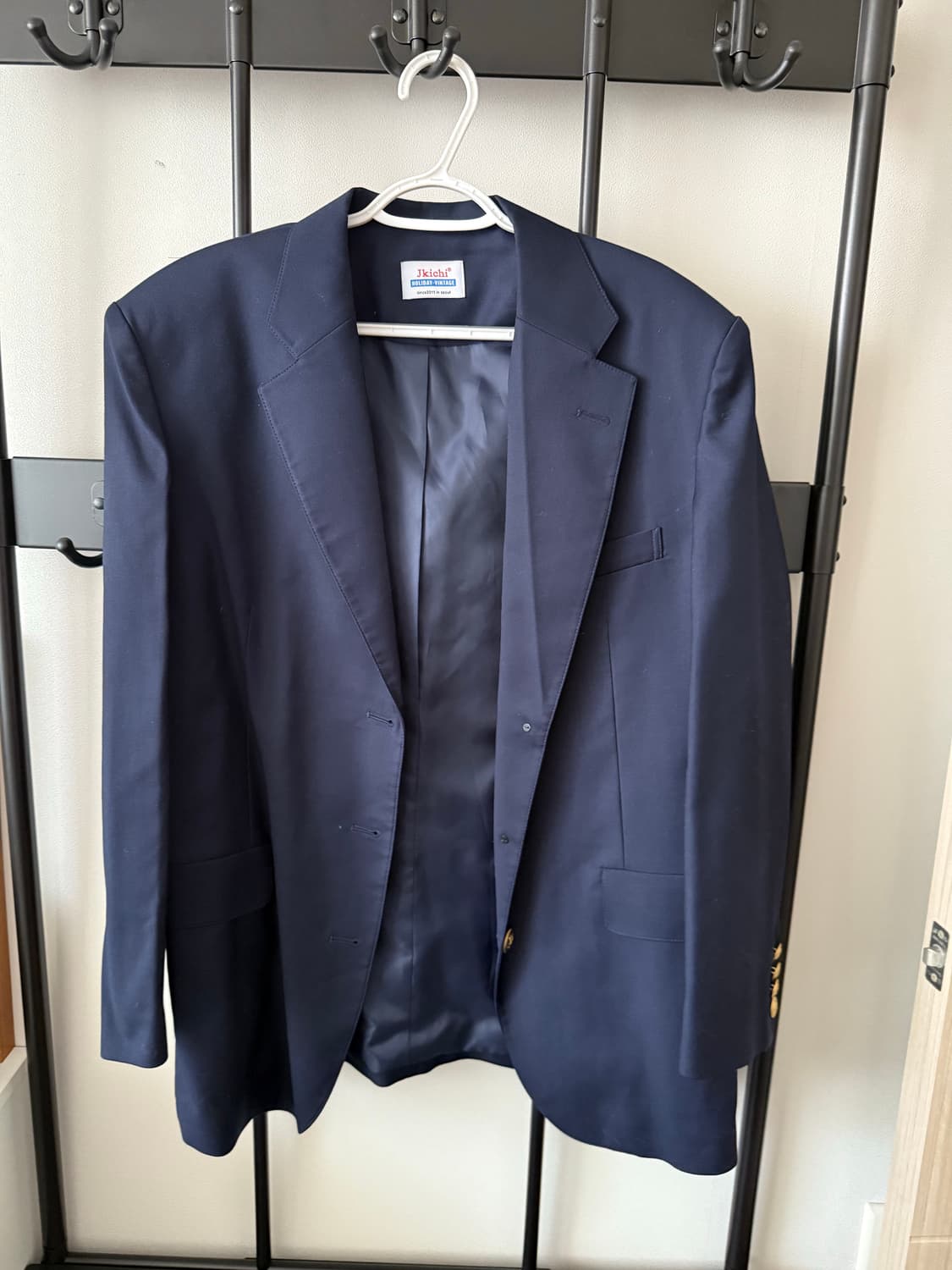 네이비 박시핏 자켓 상품이미지2