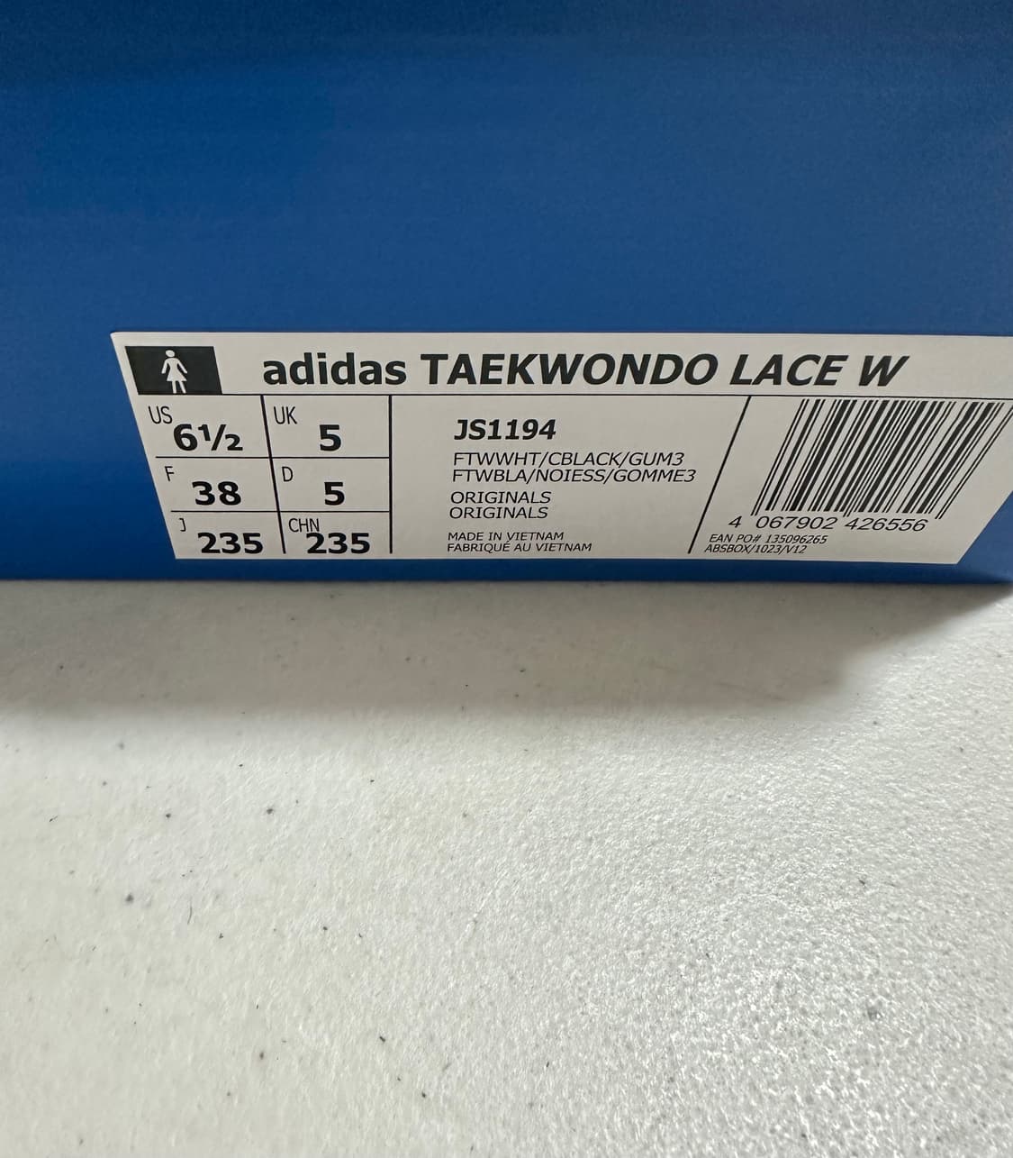아디다스 태권도 레이스 흰검  235사이즈 새상품 상품이미지3