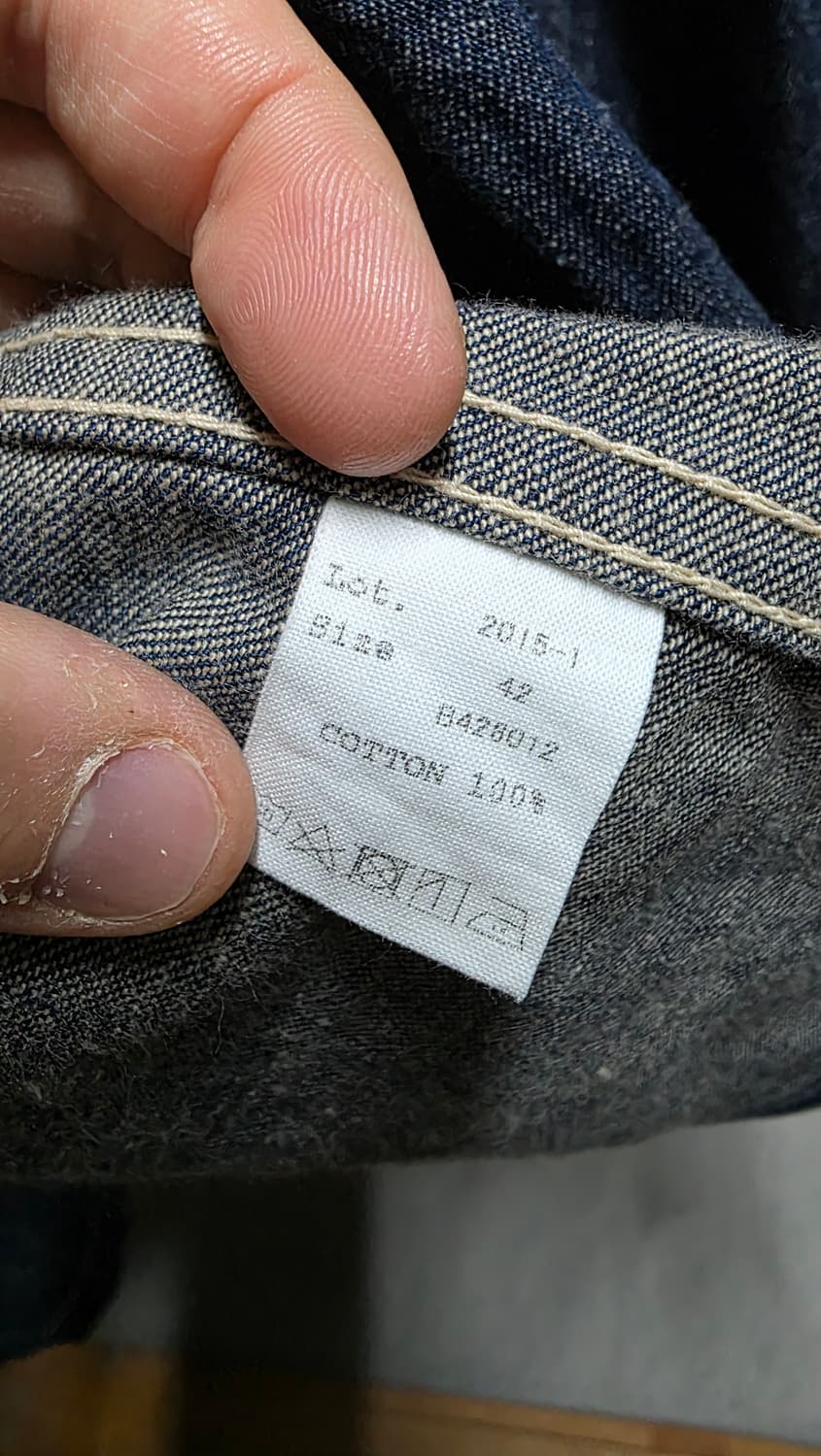 풀카운트 데님 초어 자켓 42사이즈 상품이미지5