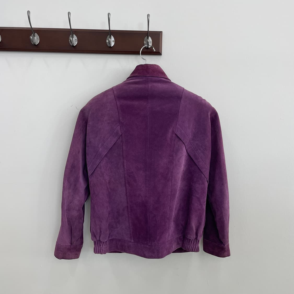 발렌티노 우모 퍼플 누벅 스웨이드 자켓 상품이미지2
