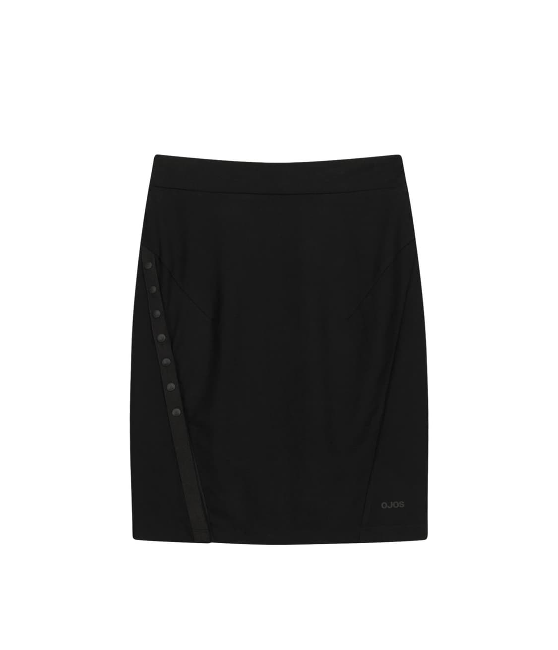 OJOS Button Slit Midi Skirt / Black 상품이미지2